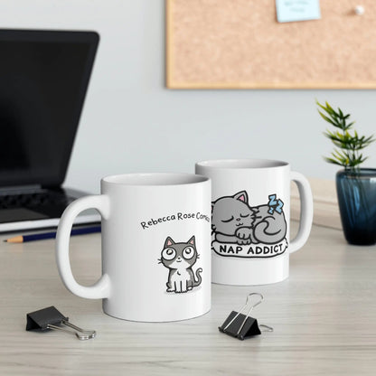„Nickerchen-Süchtiger“-Tasse – Für echte Katzenliebhaber und alle, die gerne entspannen