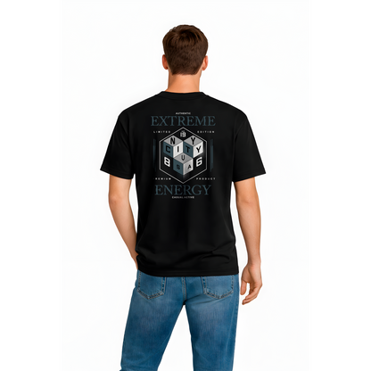 T-shirt noir Extreme Energy NYC Cube – édition limitée