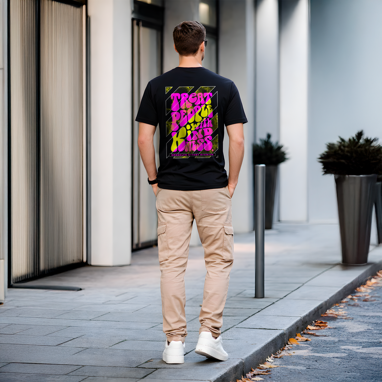 T-shirt Noir Streetwear Graphique