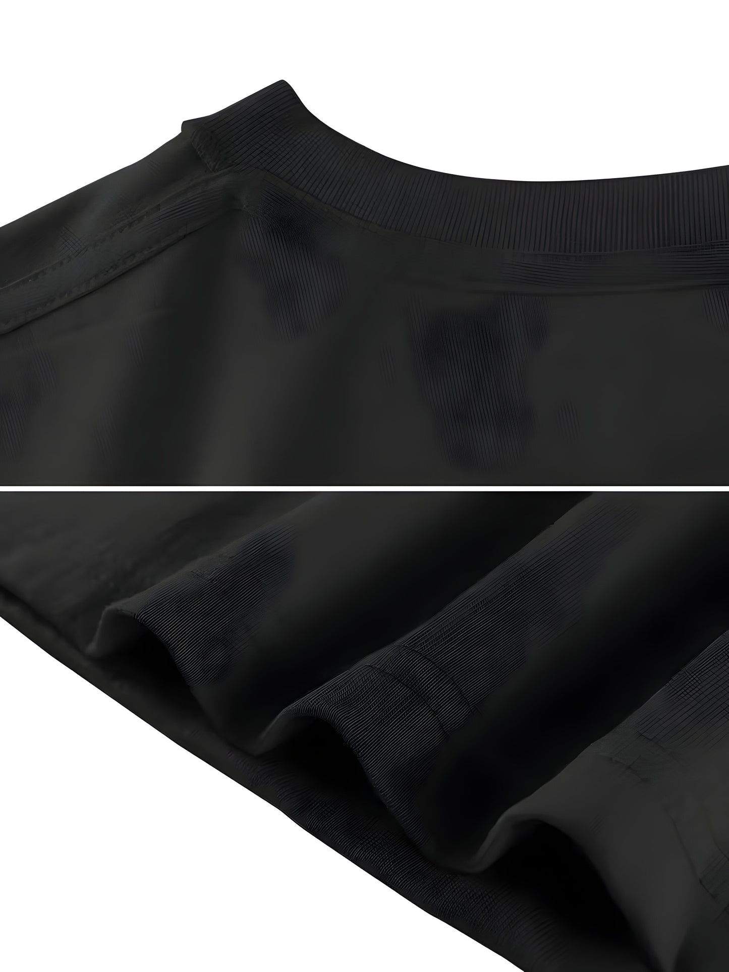 T-shirt noir homme minimaliste – Logo discret poitrine