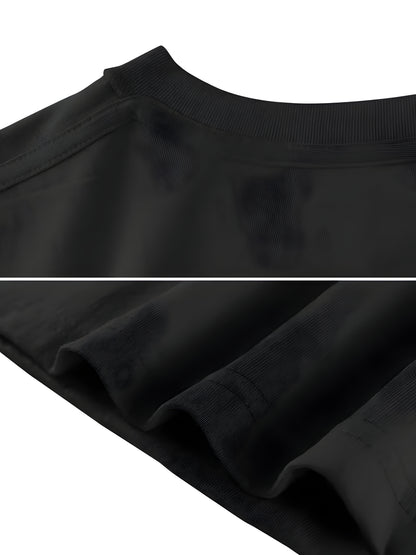 T-shirt noir homme minimaliste – Logo discret poitrine