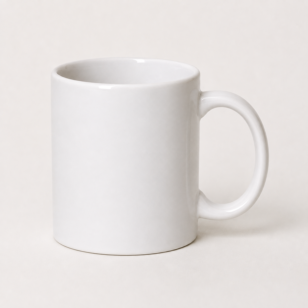 Mug blanc personnalisable en céramique, tasse vierge prête à recevoir une photo ou un prénom — EDISAMP