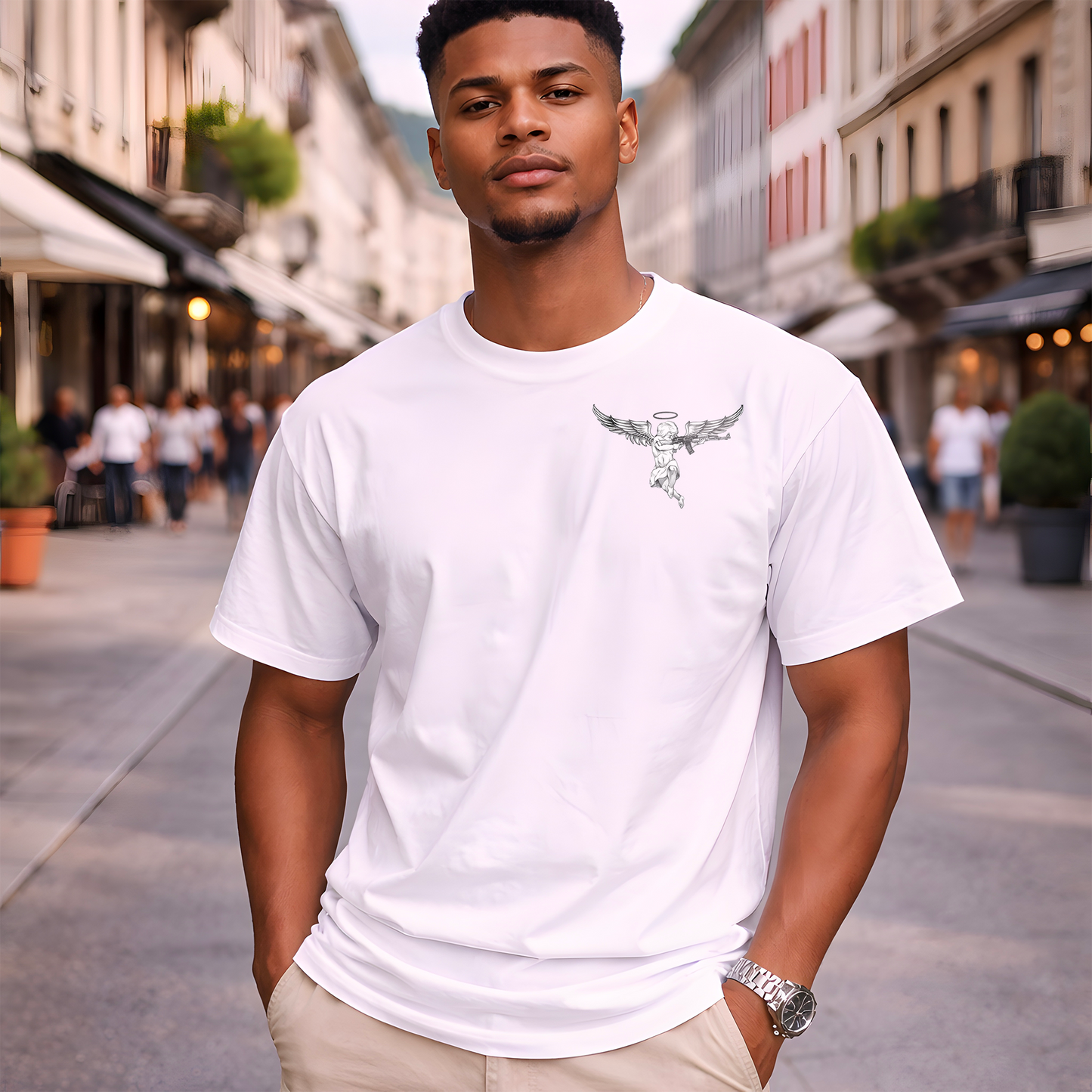 T-Shirt Oversize Serpent Mystique Noir