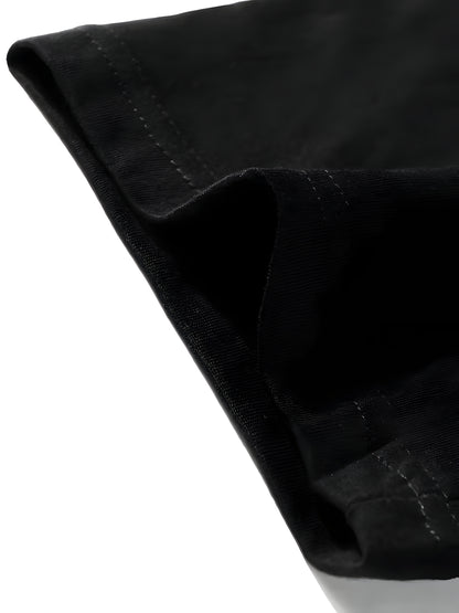 T-shirt noir homme minimaliste – Logo discret poitrine