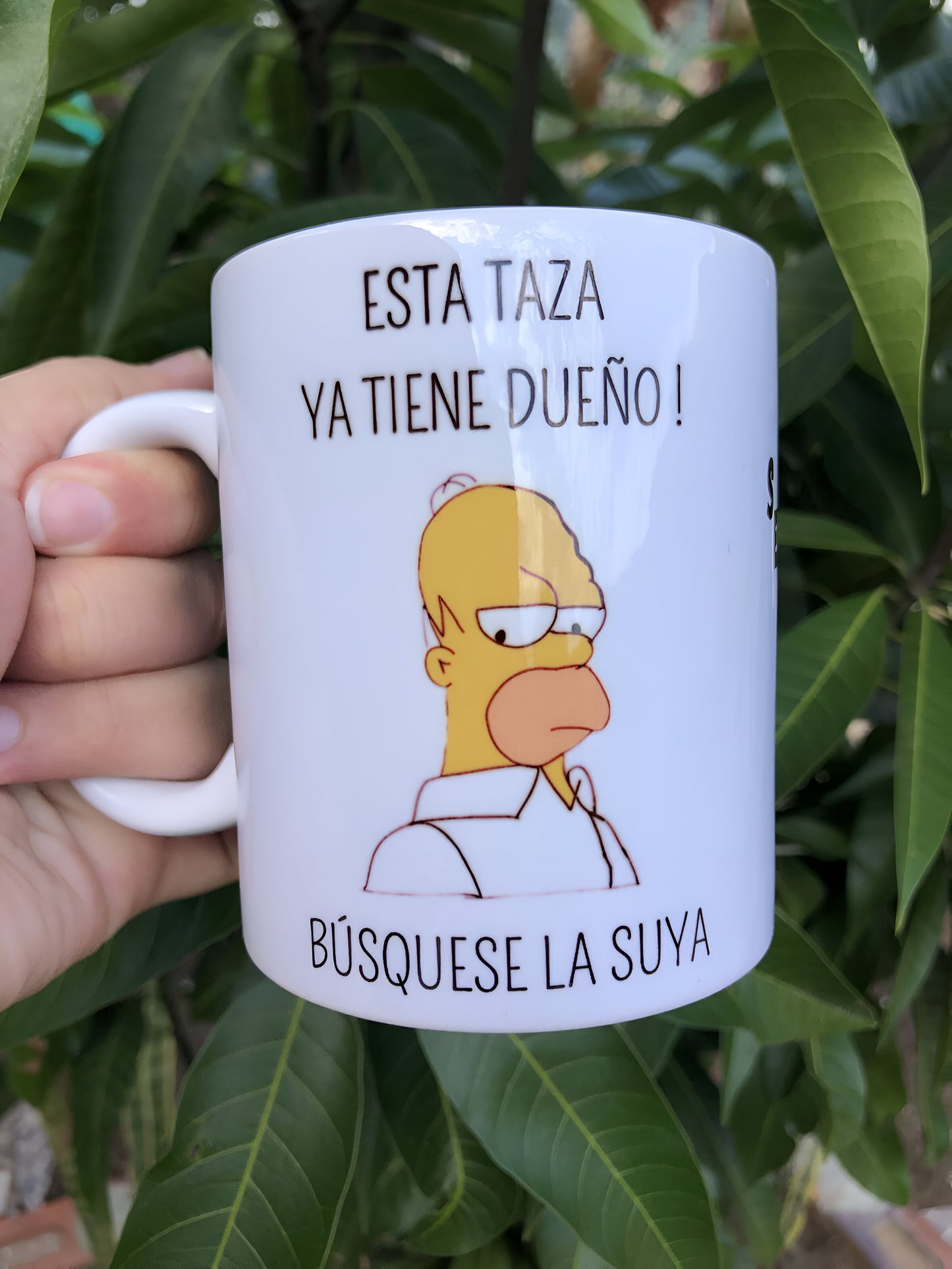 Mug humoristique style Homer – Tasse drôle « Cette tasse a déjà un propriétaire »