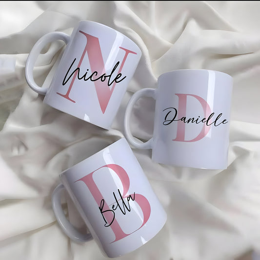 Mug personnalisé avec initiale et prénom