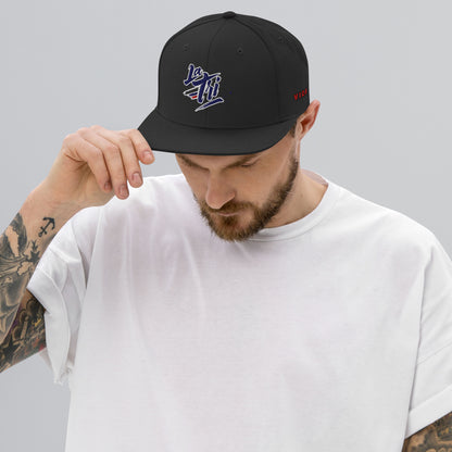 Casquette snapback Équateur La Tri noire vue de face – fan football Ecuador