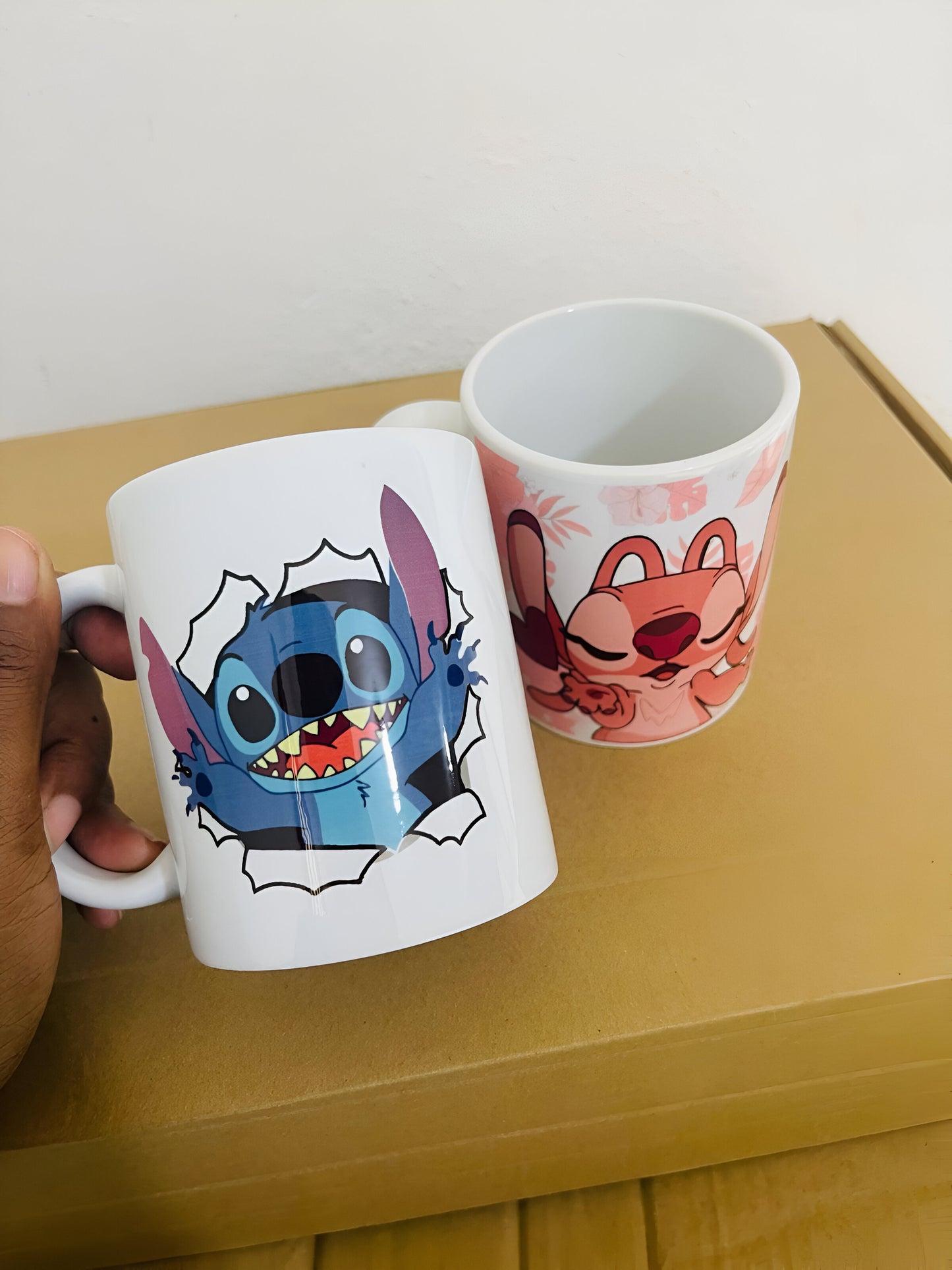Mug style Stitch kawaii – Tasse personnalisée personnage alien adorable