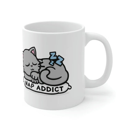 „Nickerchen-Süchtiger“-Tasse – Für echte Katzenliebhaber und alle, die gerne entspannen