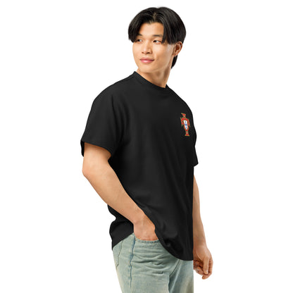 T-shirt oversize Cristiano Ronaldo Portugal noir - profil droit