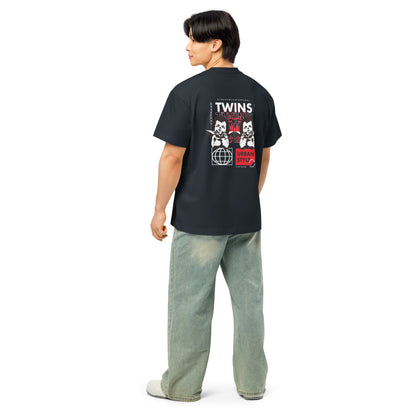 T-shirt Twins Urban Style bleu marine dos - chérubins streetwear