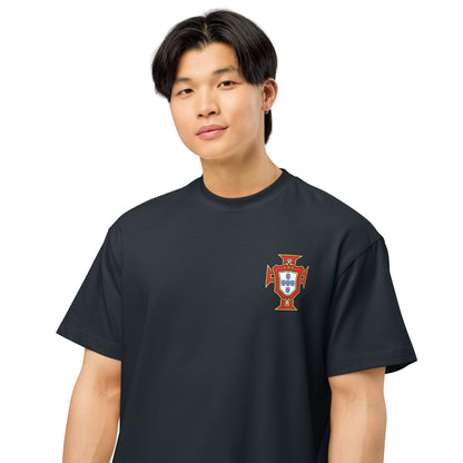 T-shirt oversize Cristiano Ronaldo Portugal bleu marine - football