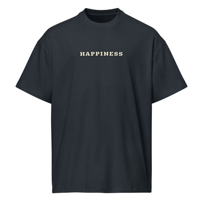 T-shirt Happiness Worldwide bleu marine face - streetwear