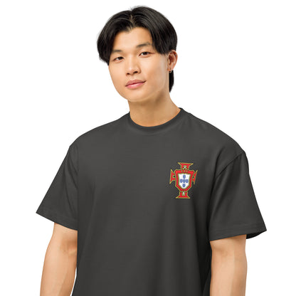 T-shirt oversize Cristiano Ronaldo Portugal noir vintage - football