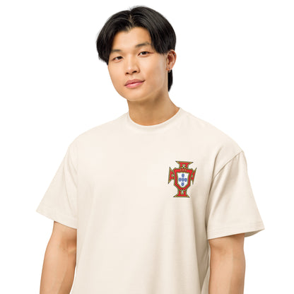T-shirt oversize Cristiano Ronaldo Portugal blanc vintage - football