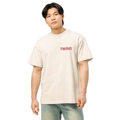 T-shirt Twins Urban Style blanc vintage face - streetwear