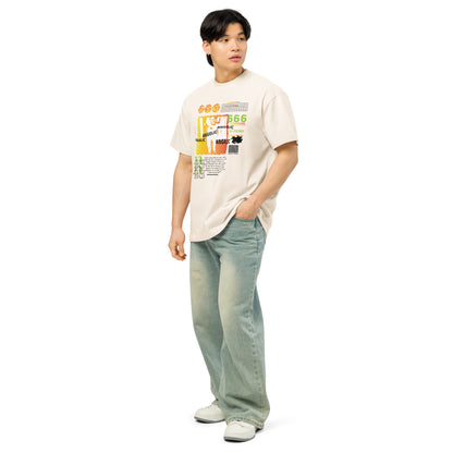 T-shirt boxy Angelic 666 blanc vintage profil gauche