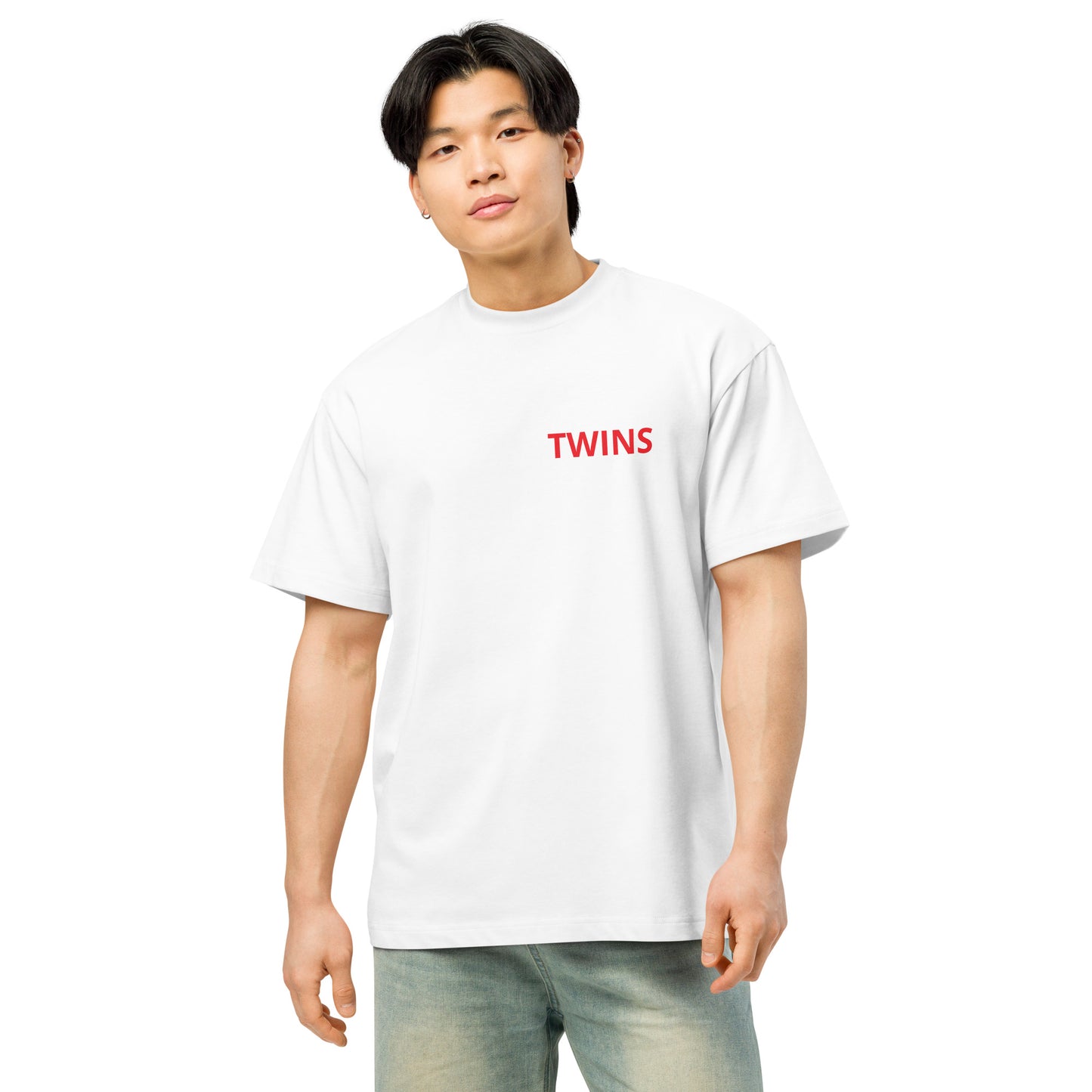 T-shirt Twins Urban Style blanc face - streetwear chérubins