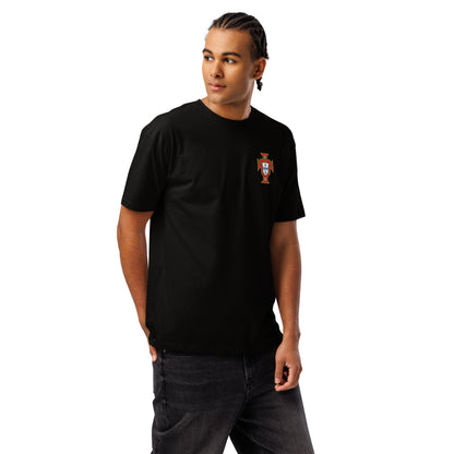 T-shirt premium Cristiano Ronaldo Portugal noir - football homme