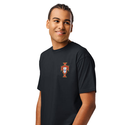 T-shirt premium Cristiano Ronaldo Portugal bleu marine - football homme