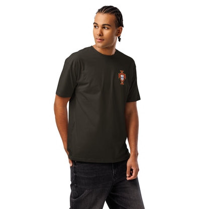 T-shirt premium Cristiano Ronaldo Portugal noir vintage - football