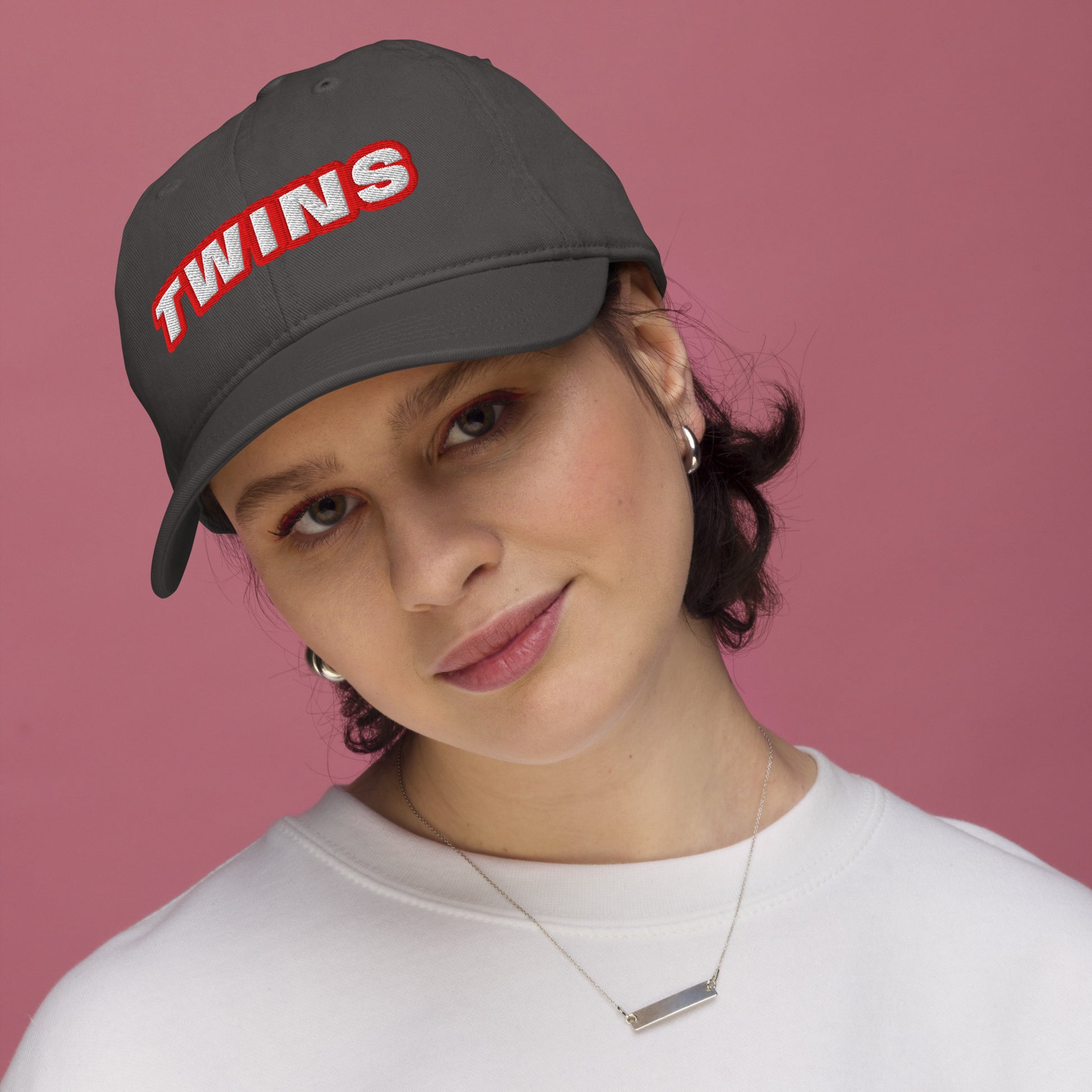 Casquette Twins brodée anthracite - streetwear