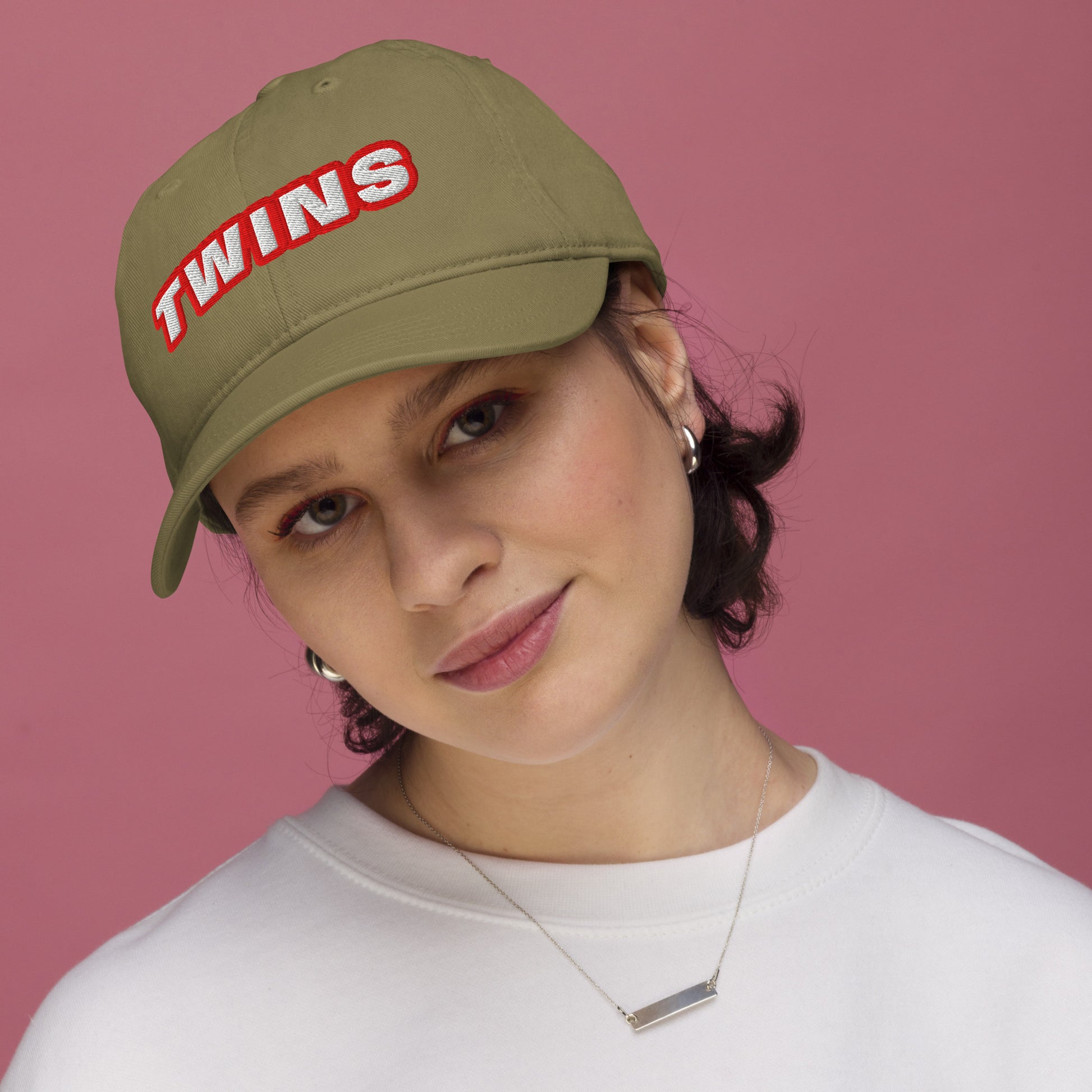 Casquette Twins brodée vert jungle - streetwear