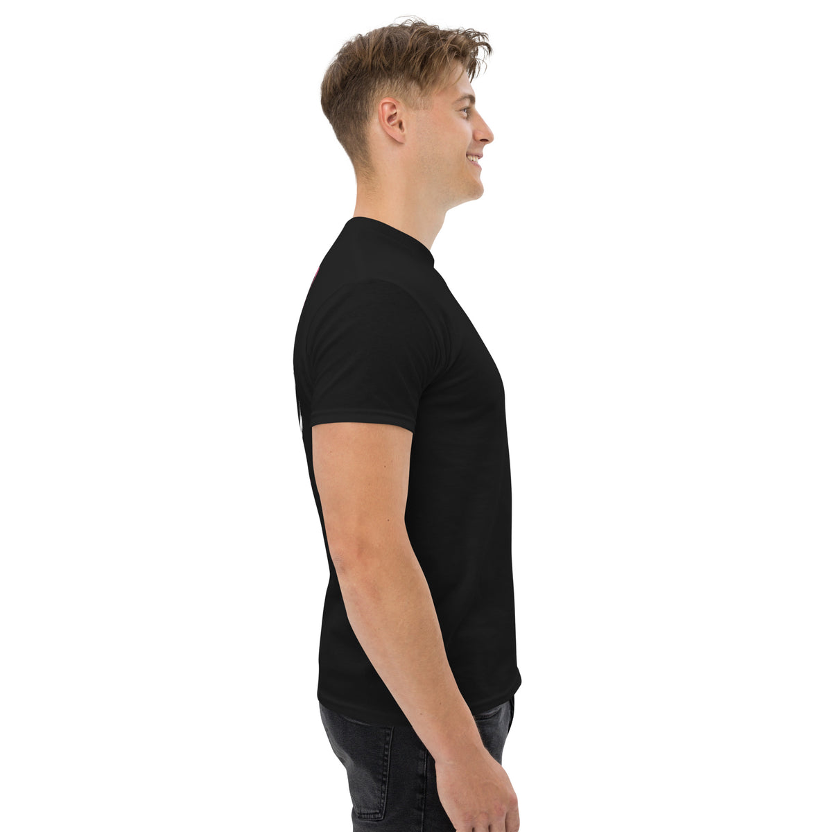 T-shirt manga streetwear noir profil droit