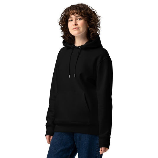 Sweat à capuche Bear Gang noir face - vue portée sans imprimé visible