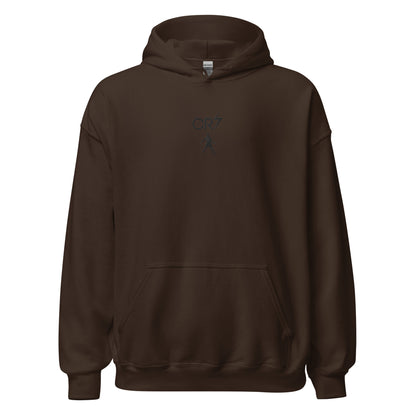 Pull à capuche CR7 Cristiano Ronaldo chocolat face – broderie CR7
