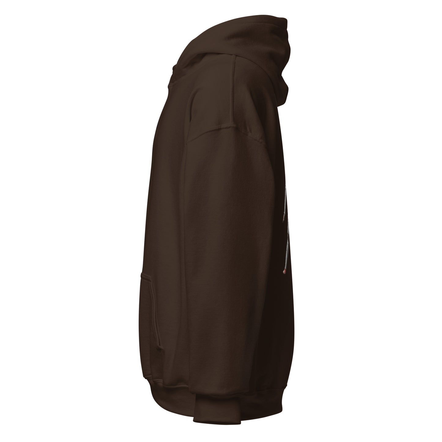 Pull à capuche CR7 Cristiano Ronaldo chocolat – profil gauche