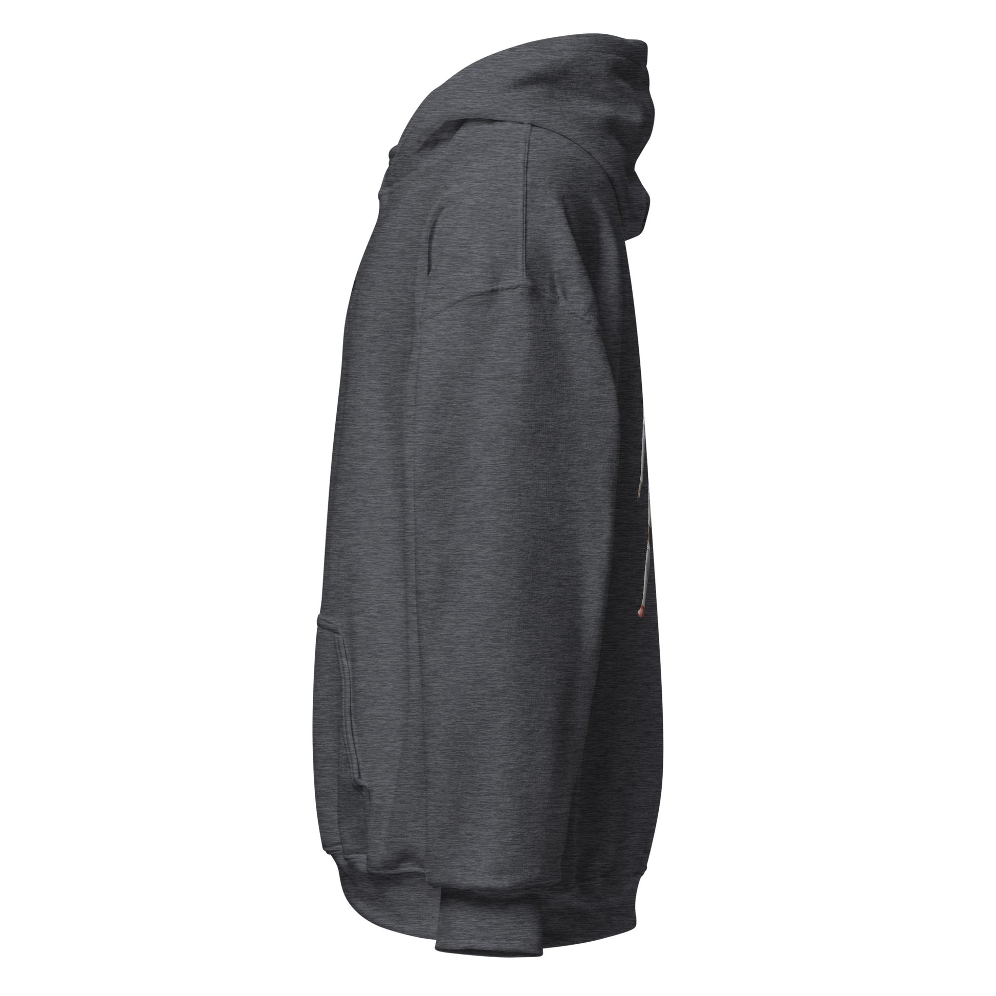 Pull à capuche CR7 Cristiano Ronaldo gris foncé – profil gauche