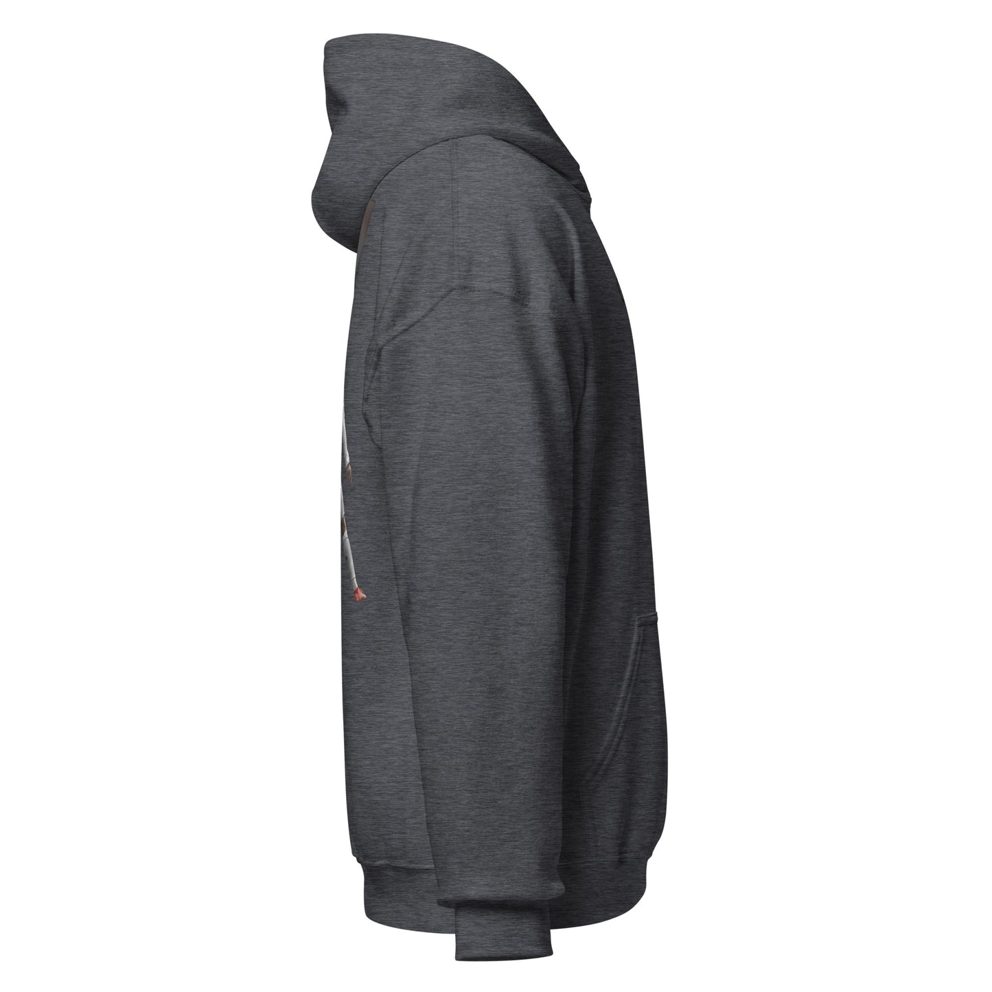 Pull à capuche CR7 Cristiano Ronaldo gris foncé – profil droit