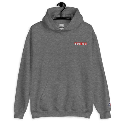 Sweat à capuche Twins Urban Style graphite face - broderie Twins