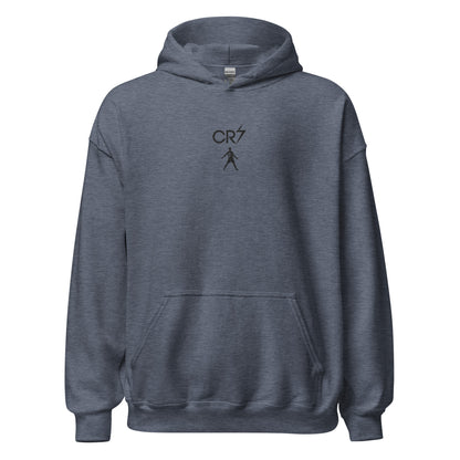 Pull à capuche CR7 Cristiano Ronaldo bleu marine sport face – broderie