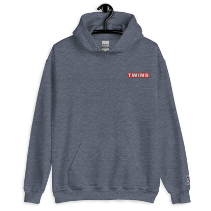Sweat à capuche Twins Urban Style bleu marine sport face - broderie Twins