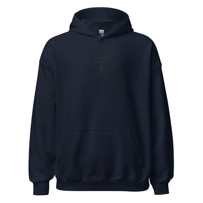 Pull à capuche CR7 Cristiano Ronaldo bleu marine face – broderie CR7