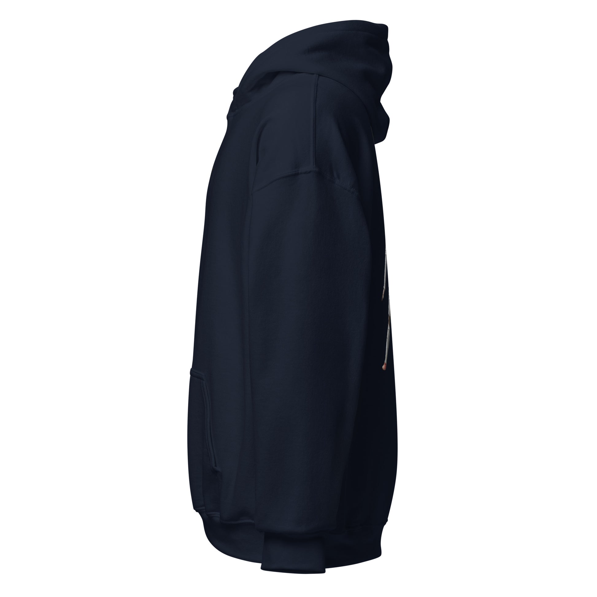 Pull à capuche CR7 Cristiano Ronaldo bleu marine – profil gauche