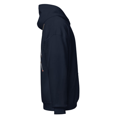 Pull à capuche CR7 Cristiano Ronaldo bleu marine – profil droit