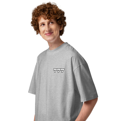 T-shirt col montant Dreamer 777 gris chiné profil gauche