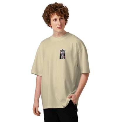 T-shirt col montant Chaos Has Come Again Pierre vue de face - imprimé buste à la poitrine