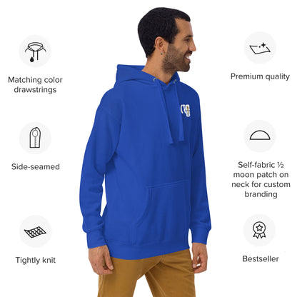 Pull à capuche CR7 Cristiano Ronaldo bleu roi face – hoodie