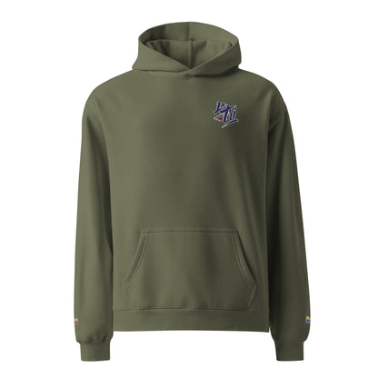 Sweat à capuche oversize unisexe – détail tissu coton