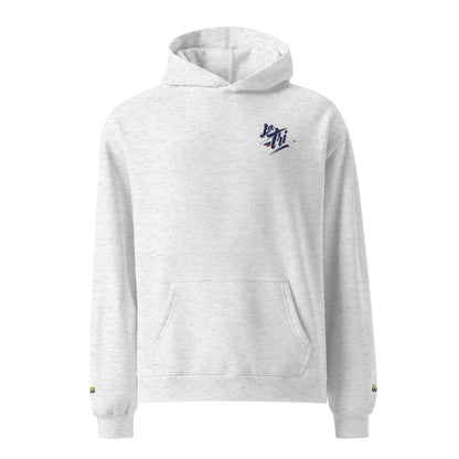 Sweat à capuche oversize unisexe – vue de face
