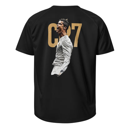 Maillot CR7 Cristiano Ronaldo noir dos – grand imprimé Ronaldo