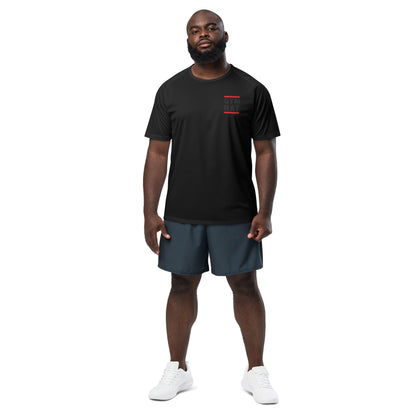 Maillot de sport Gym Rat noir face - fitness musculation