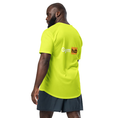 Maillot de sport Gym Rat jaune fluo dos - Gym Hub