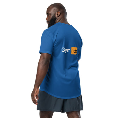 Maillot de sport Gym Rat bleu roi dos - Gym Hub
