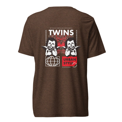 T-shirt Twins Urban Style marron dos - chérubins streetwear