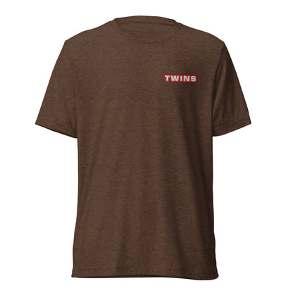 T-shirt Twins Urban Style marron face - broderie Twins poitrine